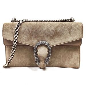 Brown Suede Gucci Dionysus Shoulder Bag